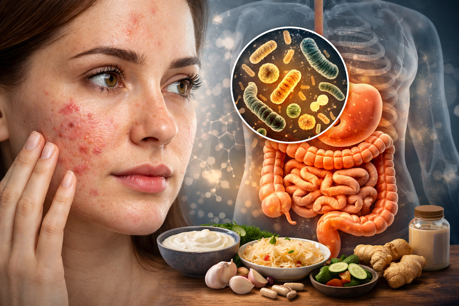 Gut health and skin connection