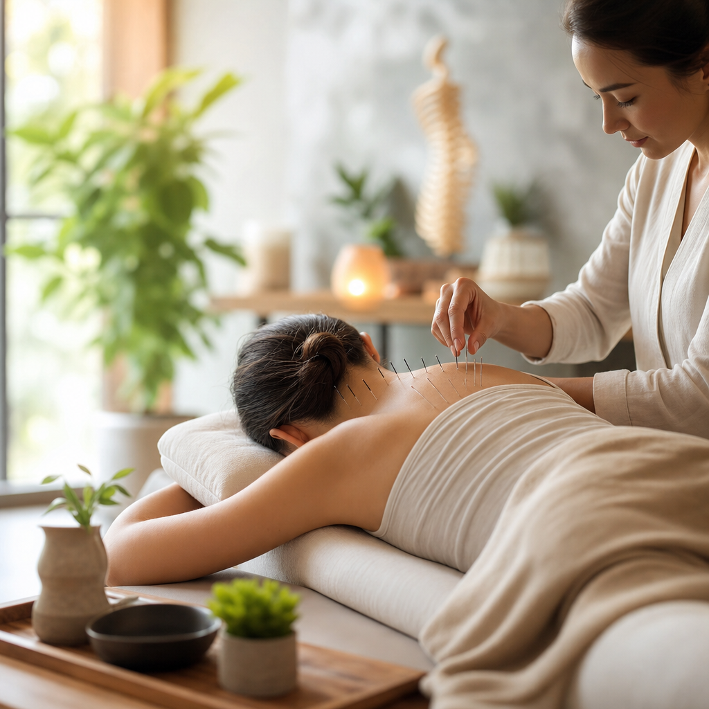 Acupuncture treatment for neck pain and nerve compression, holistic wellness approach in Boston.