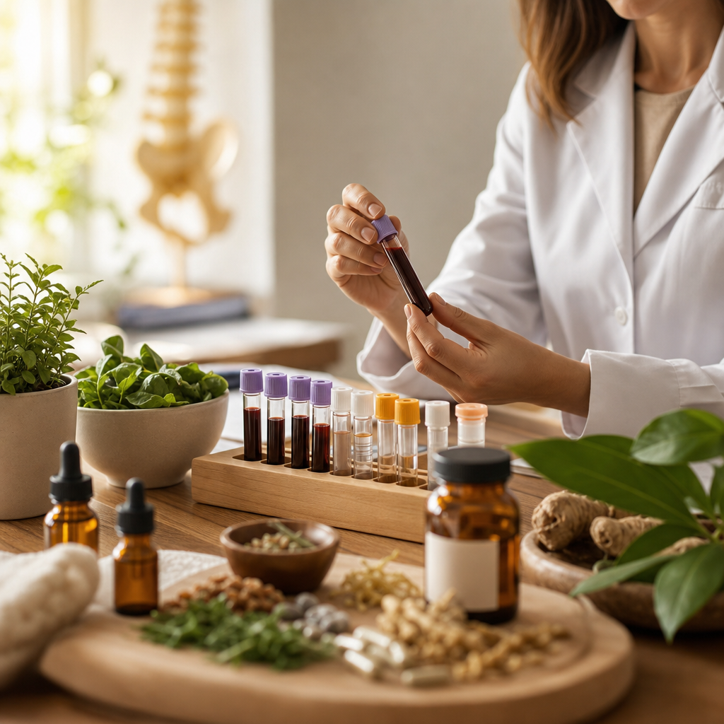Functional medicine lab testing and nutritional supplements for holistic health and personalized treatment.