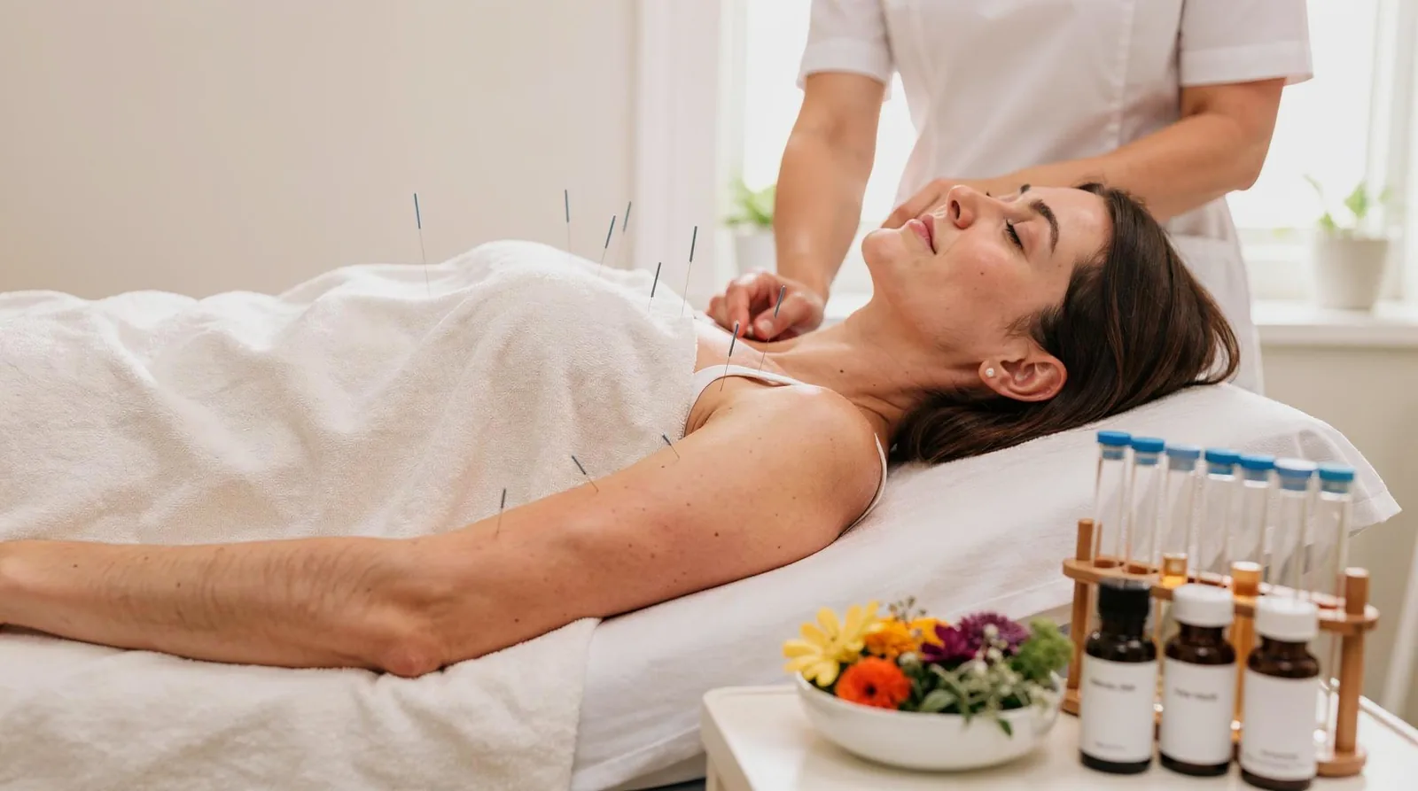 A standardized acupuncture protocol performed on the day of embryo transfer, known as the Craig